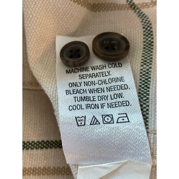 Ridgecut Toughwear tan/green plaid button workshirt elbow patch XL 100% cotton - Picture 7 of 12